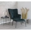 Giga Meubel Stoel Velvet Groen/Zwart - Zithoogte 44,5cm - Stoel Glasgow 1 Giga Meubel Stoel Velvet Groen/Zwart - Zithoogte 44,5cm - Stoel Glasgow -Fauteuilwinkel 1000069899