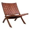 Giga Meubel Vouwstoel Leer Bruin - Vouwbaar - Stoel Perugia -Fauteuilwinkel 1000069900