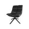 Giga Meubel Fauteuil Donkergrijs - Pu-Leer - Draaibaar - Fauteuil Victor -Fauteuilwinkel 1000072077