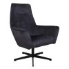Fauteuil Draaibaar Casper Velvet Antraciet - Stof - Grijs -Fauteuilwinkel 1000072638