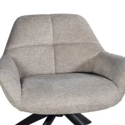 Giga Meubel Fauteuil Beige - Stof & Metaal - Zithoogte 43 - Stoel Shannon -Fauteuilwinkel 1000072859 0102