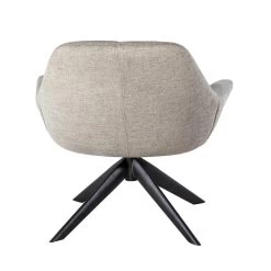 Giga Meubel Fauteuil Beige - Stof & Metaal - Zithoogte 43 - Stoel Shannon -Fauteuilwinkel 1000072859 0103