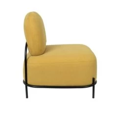 Puur Sundö Fauteuil - Vierkant - Stof - Geel -Fauteuilwinkel 1000074927 0102