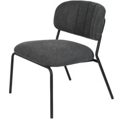Puur Viken Fauteuil Donkergrijs/zwart - Stof - Grijs