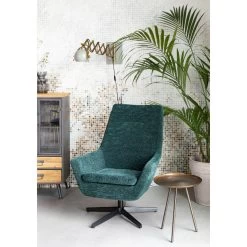 Puur Fauteuil Bruno Rib - Stof - Groen -Fauteuilwinkel 1000074938 0102