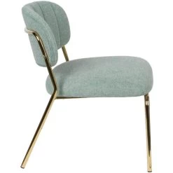 Puur Viken Fauteuil Lichtgroen/goud - Stof - Groen -Fauteuilwinkel 1000074941 0103