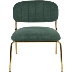 Puur Viken Fauteuil Donkergroen/goud - Stof - Groen -Fauteuilwinkel 1000074943 0102