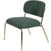 Puur Viken Fauteuil Donkergroen/goud - Stof - Groen 2 Puur Viken Fauteuil Donkergroen/goud - Stof - Groen -Fauteuilwinkel 1000074943