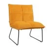 Velvet Fauteuil Maud Oker Geel - Stof - Geel -Fauteuilwinkel 1000074953