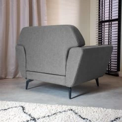 Industriële Fauteuil Roger Grijs - Stof - Grijs -Fauteuilwinkel 1000074958 0102