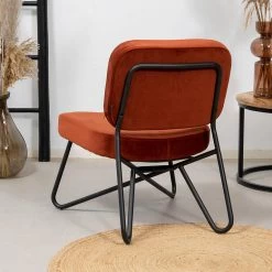 Velvet Fauteuil Jasmijn Koper - Stof - Koperkleurig -Fauteuilwinkel 1000074965 0102