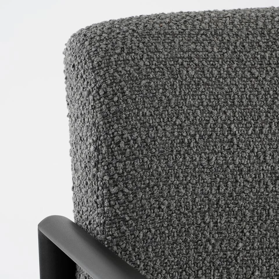 Mica Decorations Symon Fauteuil - Donkergrijs 6 Mica Decorations Symon Fauteuil - Donkergrijs - Afbeelding 4