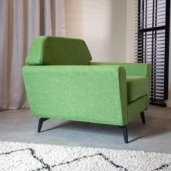 Industriële Fauteuil Roger Groen - Stof - Groen -Fauteuilwinkel 1000079000 0101