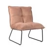 Velvet Fauteuil Maud Roze - Stof - Roze -Fauteuilwinkel 1000079003