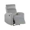 Beliani TV-fauteuil VERDAL - Grijs Fluweel -Fauteuilwinkel 1000080316