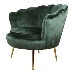DS4U® Feliz Fauteuil Velvet - Stof - Groen