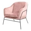 DS4U® Antonio Fauteuil Velvet - Stof - Roze 1 DS4U® Antonio Fauteuil Velvet - Stof - Roze -Fauteuilwinkel 1000082944