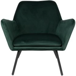 Puur Berg Fauteuil Velvet - Stof - Groen -Fauteuilwinkel 1000085105 0102