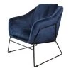 DS4U® Antonio Fauteuil Velvet - Stof - Blauw -Fauteuilwinkel 1000093601