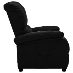 VidaXL Fauteuil Verstelbaar Elektrisch Stof Zwart -Fauteuilwinkel 1000094066 0102