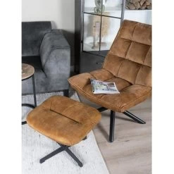 Decor 88 Adaline Velvet Fauteuil Goud - 70x65x105 Cm -Fauteuilwinkel 1000094206 0102