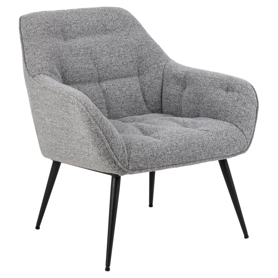 Sohome Fauteuil Otto - Bouclé - Grijs 3 Sohome Fauteuil Otto - Bouclé - Grijs