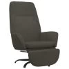 VidaXL Relaxstoel Met Voetensteun Fluweel Donkergrijs -Fauteuilwinkel 1000095961