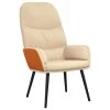 VidaXL Relaxstoel Stof Crèmewit 2 VidaXL Relaxstoel Stof Crèmewit -Fauteuilwinkel 1000095964