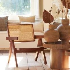 Renu Fauteuil Naturel - Hout - Bruin -Fauteuilwinkel 1000096990 0103