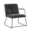 Fauteuil Hailey Zwart Chenille - Stof - Zwart -Fauteuilwinkel 1000097051