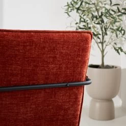 Fauteuil Hailey Koper Chenille - Stof - Koperkleurig -Fauteuilwinkel 1000097052 0103