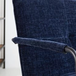 Fauteuil Hailey Donkerblauw Chenille - Stof - Blauw 9 Fauteuil Hailey Donkerblauw Chenille - Stof - Blauw -Fauteuilwinkel 1000097055 0103