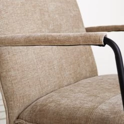 Fauteuil Hailey Beige Chenille - Stof - Beige -Fauteuilwinkel 1000097056 0103