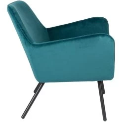 Puur Berg Fauteuil Velvet - Stof - Blauw -Fauteuilwinkel 1000098379 0103