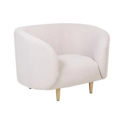 Beliani Fauteuil LOEN - Beige Polyester