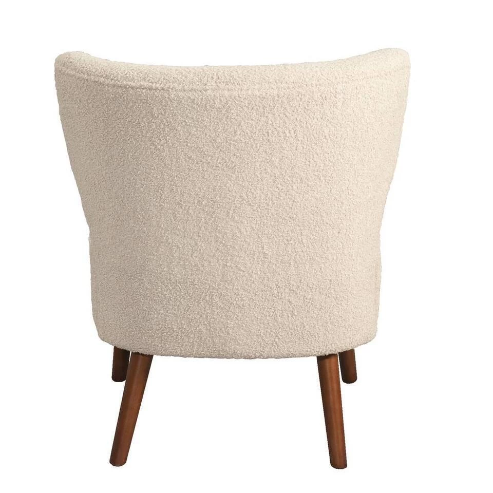 Fauteuil Lexi - Stof Teddy Crème 5 Fauteuil Lexi - Stof Teddy Crème - Afbeelding 3