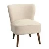 Fauteuil Lexi - Stof Teddy Crème -Fauteuilwinkel 10200720