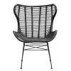 Fauteuil Jasmine - Rotan - Zwart -Fauteuilwinkel 10207009
