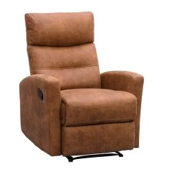 Relaxfauteuil Jackson - Stof - Cognac -Fauteuilwinkel 10209884 0300