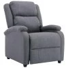 VidaXL Fauteuil Verstelbaar Stof Donkergrijs -Fauteuilwinkel 1141610881