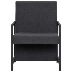 VidaXL Fauteuil Stof Grijs -Fauteuilwinkel 1181369335 0103