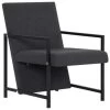 VidaXL Fauteuil Stof Grijs