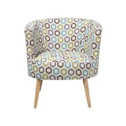 Beliani Fauteuil ODENZEN - Multicolor Polyester -Fauteuilwinkel 12060498093345b7ae85888e41a10955