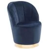 Beliani Fauteuil ALBY - Blauw Fluweel 1 Beliani Fauteuil ALBY - Blauw Fluweel -Fauteuilwinkel 1599724122