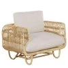 Beliani Fauteuil DOLCEDO - Beige Rotan