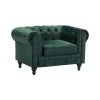 Beliani Fauteuil CHESTERFIELD - Groen Fluweel 2 Beliani Fauteuil CHESTERFIELD - Groen Fluweel -Fauteuilwinkel 1684358321