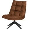 WOOOD Jouke Draaifauteuil - Kunstleer - Cognac - 97x70x85 -Fauteuilwinkel 1697548865