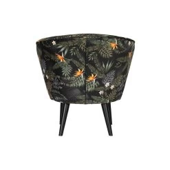 WOOOD Bo Fauteuil - Velvet - Bloem Print - 71x69x76 -Fauteuilwinkel 1752708387 0102