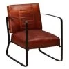 VidaXL Loungestoel Echt Leer Bruin -Fauteuilwinkel 1972817506