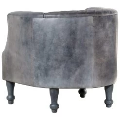 VidaXL Kuipstoel 62x58x65 Cm Echt Leer Grijs 9 VidaXL Kuipstoel 62x58x65 Cm Echt Leer Grijs -Fauteuilwinkel 1ad7a299a84544adb7e37c17ceb2e8ca